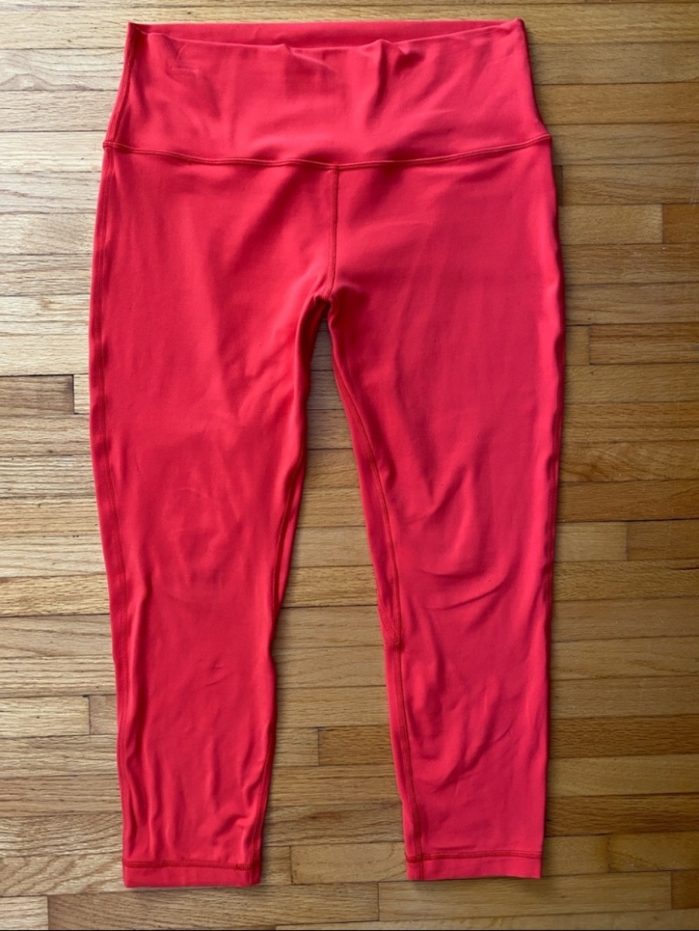 lululemon athletica Bright Coral Cropped Leggings
